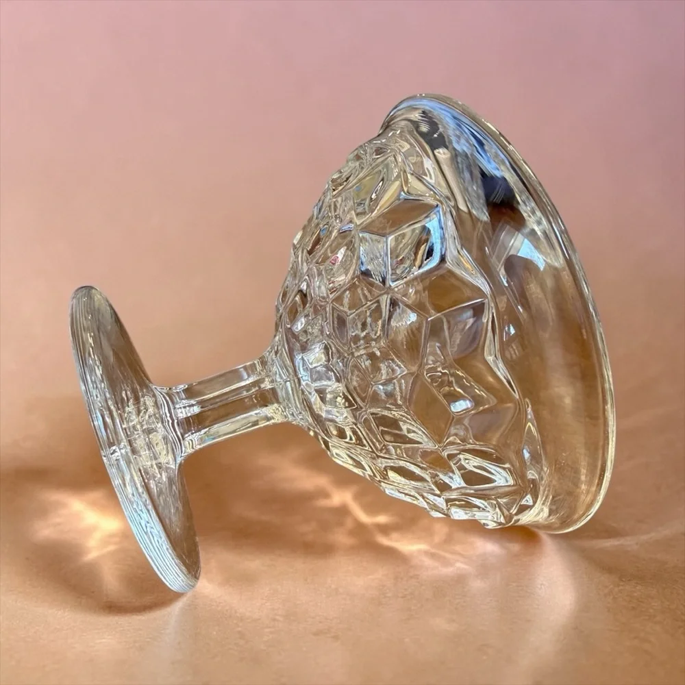 Vintage Fostoria American Clear Glass Low Sherbet Dessert Bowl